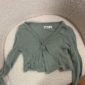 Hollister Women's Green Sweater